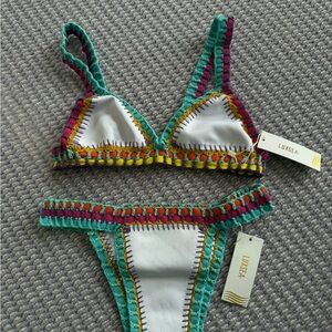 Multicolor Crochet Bikini
